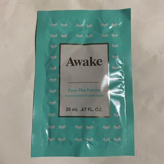 アウェイク(AWAKE)のAwake アウェイク　シートマスク1枚(パック/フェイスマスク)