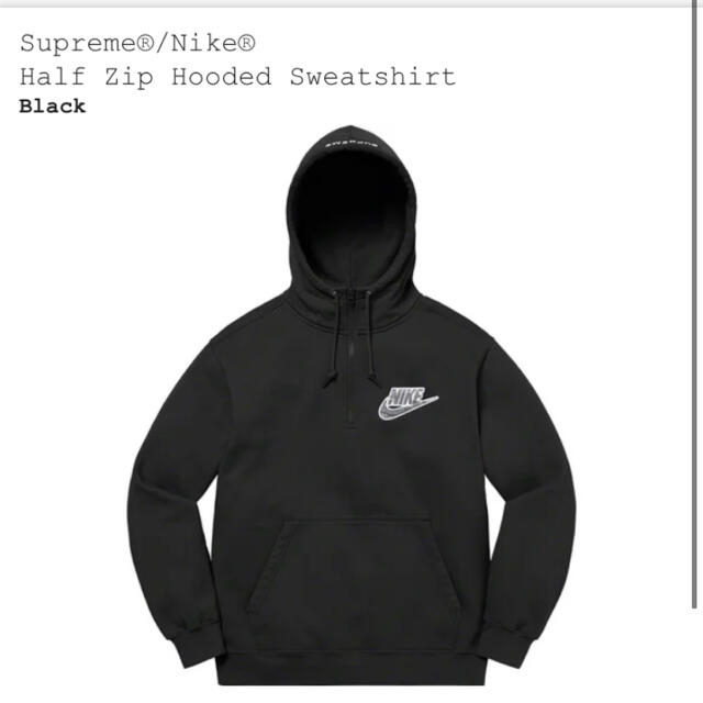 メンズsupreme nike half zip hoode sweatshirt