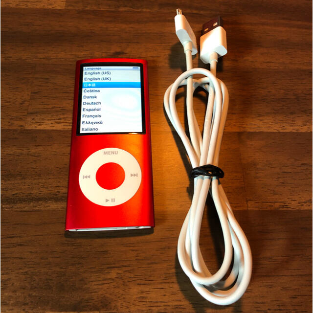 iPod(アイポッド)のipod nano 第4世代 (PRODUCT)red 8GB スマホ/家電/カメラのオーディオ機器(ポータブルプレーヤー)の商品写真