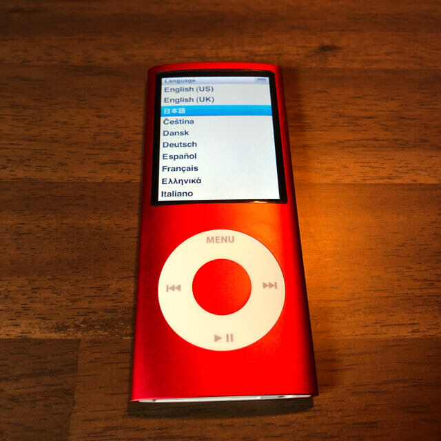 iPod(アイポッド)のipod nano 第4世代 (PRODUCT)red 8GB スマホ/家電/カメラのオーディオ機器(ポータブルプレーヤー)の商品写真