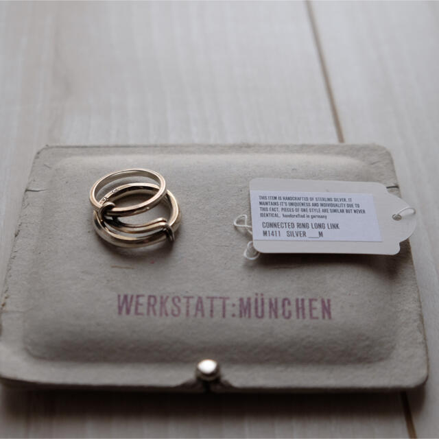 Chrome Hearts(クロムハーツ)のWERKSTATT:MUNCHEN 2連リング　サイズM 付属品完備 メンズのアクセサリー(リング(指輪))の商品写真