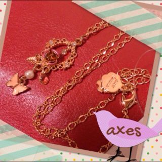 アクシーズファム(axes femme)のaxes☆タグ付ローズネックレス(ネックレス)