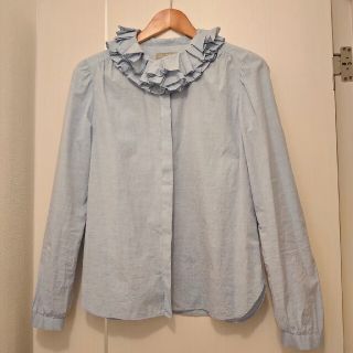 マーガレットハウエル(MARGARET HOWELL)のねこっち様専用 マーガレットハウエル フリルブラウス(シャツ/ブラウス(長袖/七分))