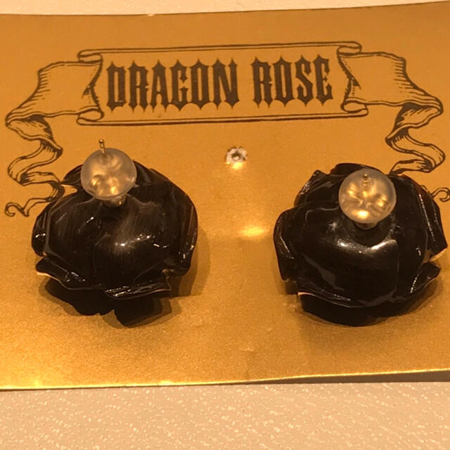 H.P.FRANCE(アッシュペーフランス)のDragon Rose ドラゴンローズ　薔薇　ピアス　K18YG レディースのアクセサリー(ピアス)の商品写真