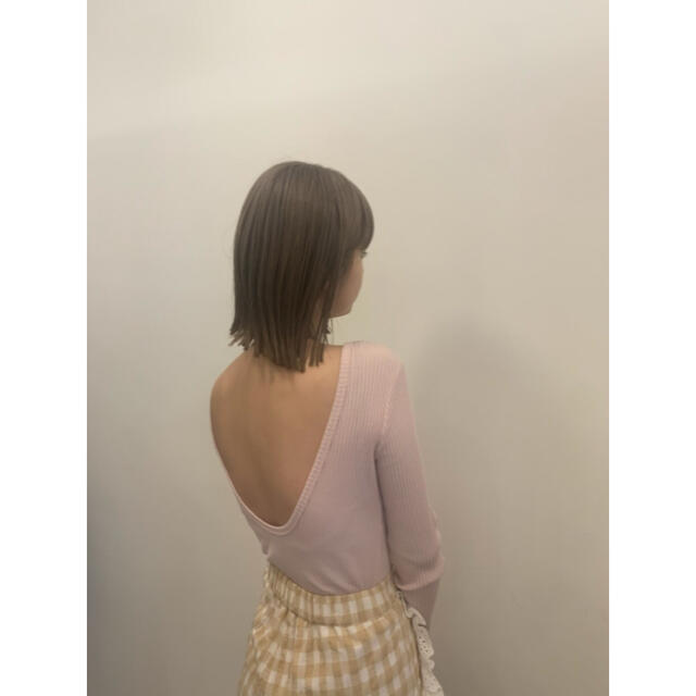 Honey mi Honey(ハニーミーハニー)のLib bodysuit (PINK) レディースのトップス(カットソー(長袖/七分))の商品写真