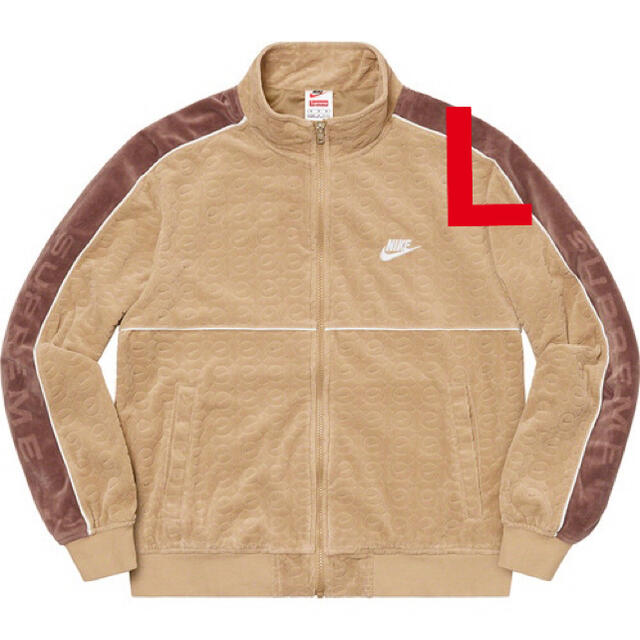 メンズSupreme Nike Velour Track Jacket L Tan