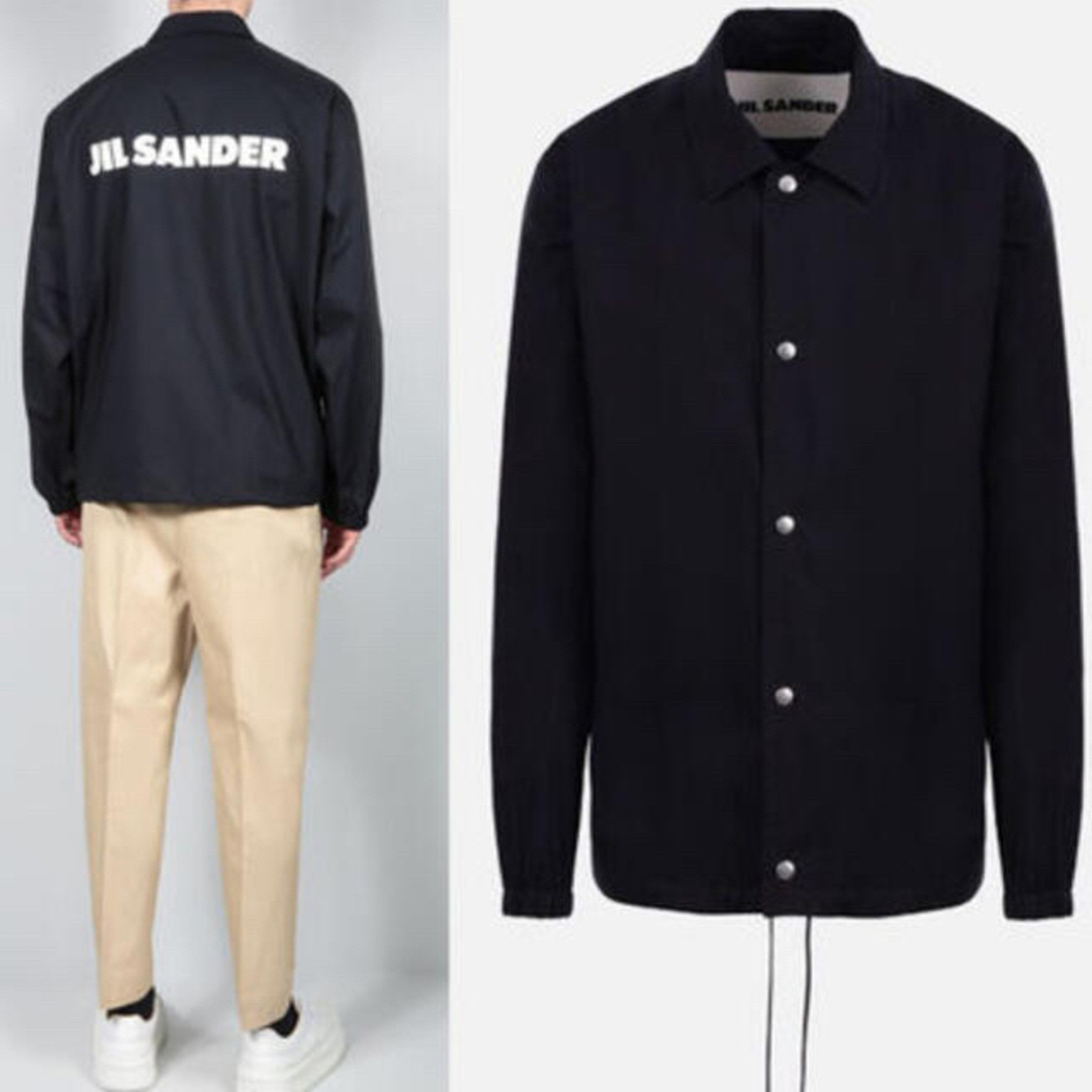 Jil Sander(ジルサンダー)のJIR SANDER IT46サイズバックロゴ　コットンジャケット メンズのジャケット/アウター(ナイロンジャケット)の商品写真