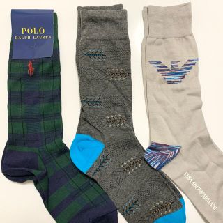 ポロラルフローレン(POLO RALPH LAUREN)のメンズブランドソックス3点セット(ソックス)