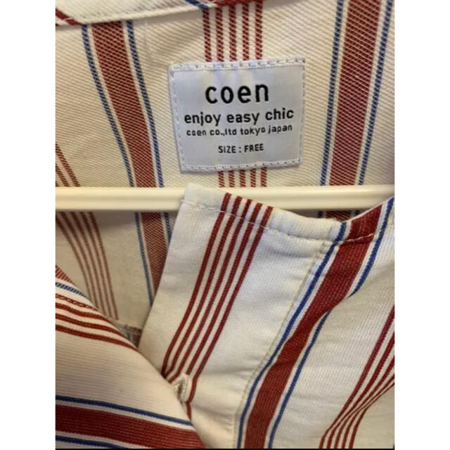 coen(コーエン)の⭐︎お値下げ⭐︎coen ストライプブラウス レディースのトップス(シャツ/ブラウス(半袖/袖なし))の商品写真