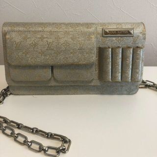 ルイヴィトン(LOUIS VUITTON)のLOUIS VUITTON チェーンバッグ　ゴブラン織　クラッチ(ショルダーバッグ)