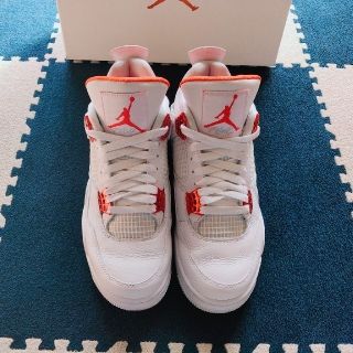 ナイキ(NIKE)のAIR JORDAN4 RETRO orange metallic(スニーカー)