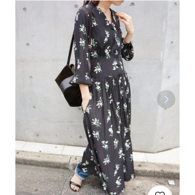 IENA THE IRON FLORAL-PRINT MAXI ワンピース 1