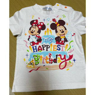 ディズニー(Disney)のディズニーリゾート　お誕生日Tシャツ　お誕生日スタイ　ディズニーランド(Tシャツ/カットソー)