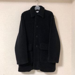 undecorated wool boa coat