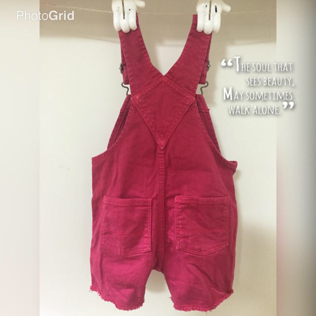 babyGAP(ベビーギャップ)のはぐみのこ③ GAPショートサロペット70 キッズ/ベビー/マタニティのベビー服(~85cm)(パンツ)の商品写真