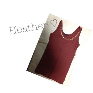 ヘザー(heather)のheather タンクトップ ♡(タンクトップ)