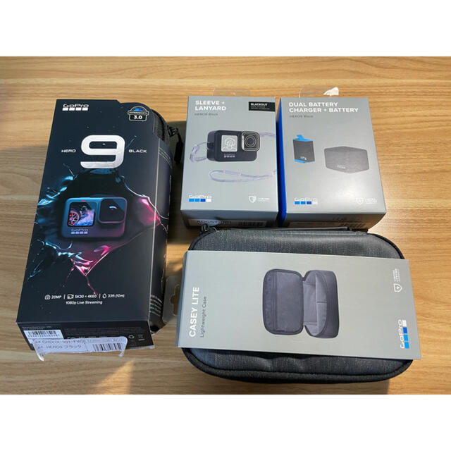 ゴープロ GoPro HERO9 Black 本体＋純正アクセサリー3点