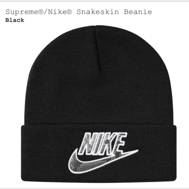 メンズSupreme nike snake beanie