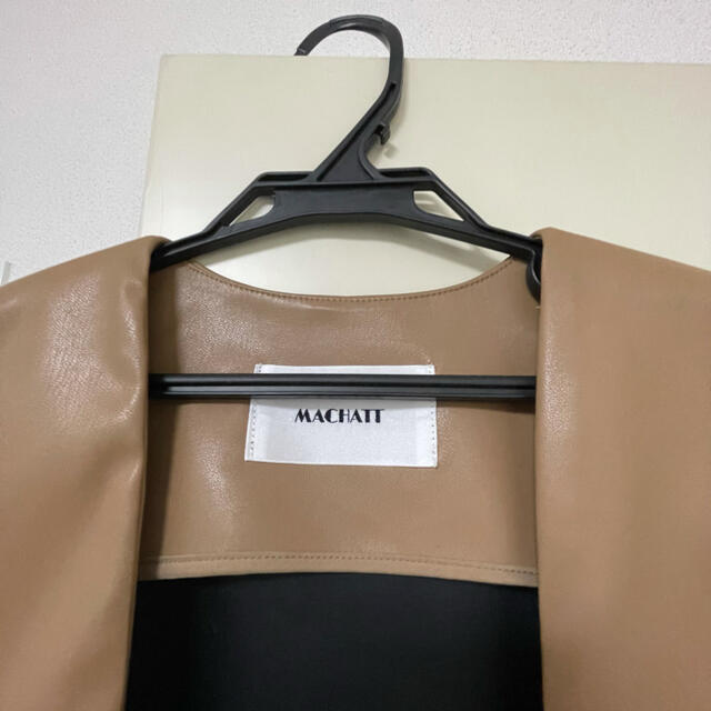 国産日本製 machatt マチャット　エコレザージャンパースカート　ベージュの通販 by ミチル's shop｜ラクマ 即納高品質