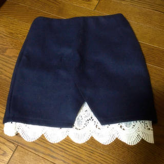 ラミア(LAMIA)のlamiaラミア♡裾レースタイトスカート(ミニスカート)