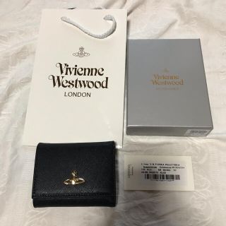 ヴィヴィアンウエストウッド(Vivienne Westwood)の値下げしました！ヴィヴィアン・ウエストウッド　折り財布　黒オーブ、新品(財布)