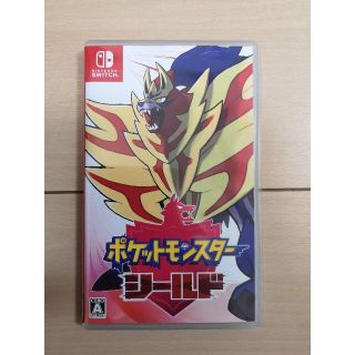 ニンテンドウ(任天堂)の【中古】ポケットモンスター シールド switch(家庭用ゲームソフト)