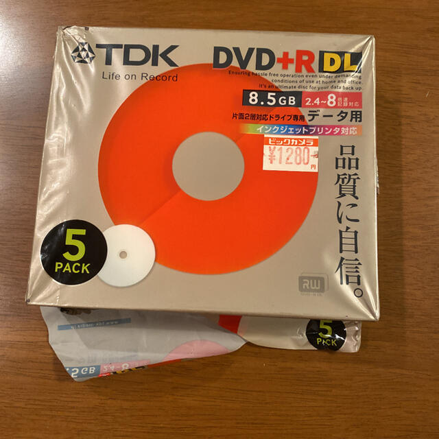 TDK(ティーディーケイ)のTDK DVD+R 3枚 スマホ/家電/カメラのテレビ/映像機器(その他)の商品写真