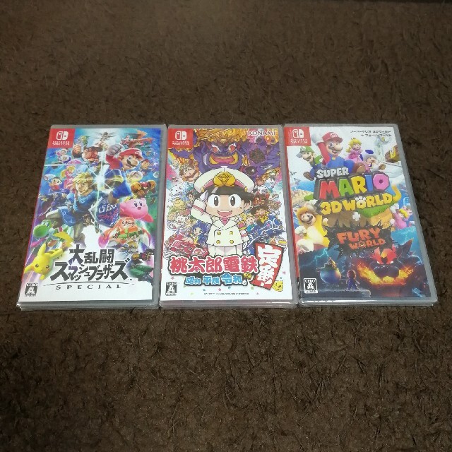 【新品未開封】スマブラ&桃鉄&マリオ3D　ニンテンドースイッチソフト3本セット