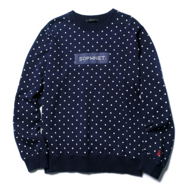 SOPH  POLKA DOT CREW NECK SWEATトップス