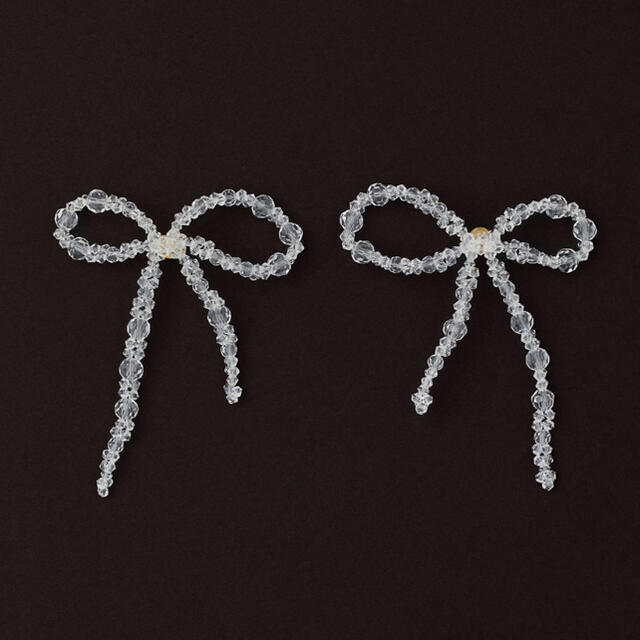新品 Simone Rocha シモーネ・ロシャ h&m クリスタルビーズピアス-
