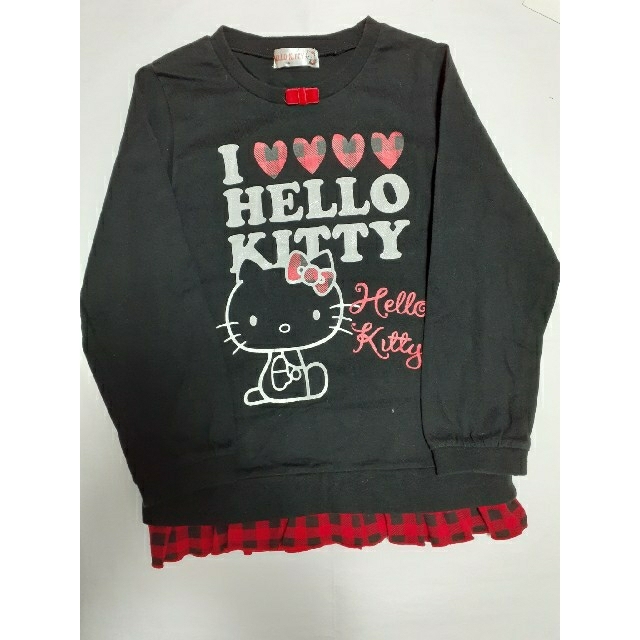 ハローキティ(ハローキティ)のHELLO KITTY 長袖重ね着風 カットソー 130 キッズ/ベビー/マタニティのキッズ服女の子用(90cm~)(Tシャツ/カットソー)の商品写真