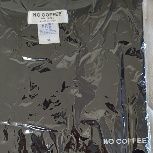FRAGMENT(フラグメント)の【新品未使用】NO COFFEE 刺繍ワンポイントT シャツ黒XLサイズ メンズのトップス(Tシャツ/カットソー(半袖/袖なし))の商品写真
