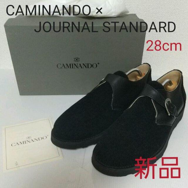 ◆新品◆CAMINANDO×ジャーナル　コーデュロイ×レザーシューズ　28cm