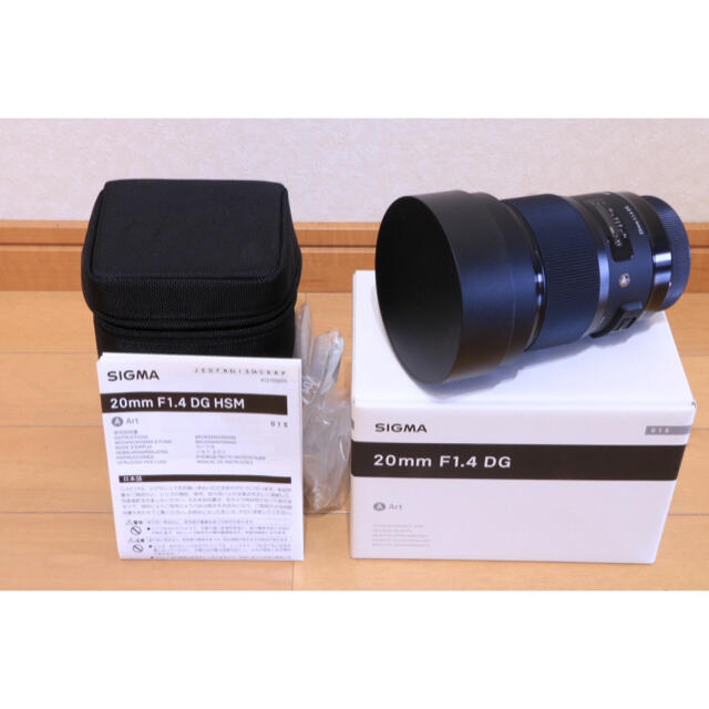 【送料無料/即納】  F1.4 20mm SIGMA - SIGMA DG EFマウント用 Canon Art HSM レンズ(単焦点)