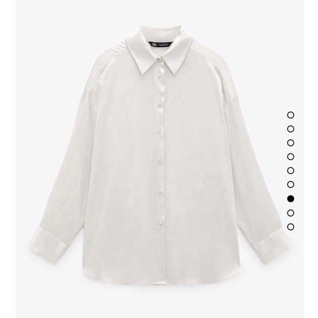 ZARA(ザラ)のZARA ザラ　サテン　シャツ レディースのトップス(シャツ/ブラウス(長袖/七分))の商品写真