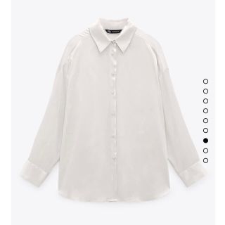 ザラ(ZARA)のZARA ザラ　サテン　シャツ(シャツ/ブラウス(長袖/七分))