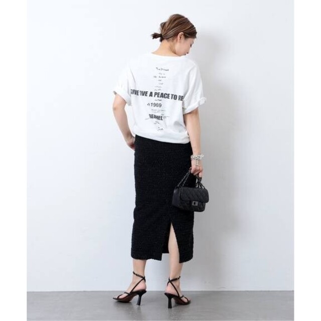 Deuxieme ClasseLOVE A PEACE バックプリントTシャツ