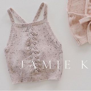 キャラメルベビー&チャイルド(Caramel baby&child )の新品未使用✴︎Jamie Kay JOSIE TOP パープル 6Y(ニット)