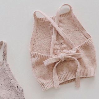 キャラメルベビー&チャイルド(Caramel baby&child )の新品未使用✴︎Jamie Kay JOSIE TOP ピンク 5Y(ニット)