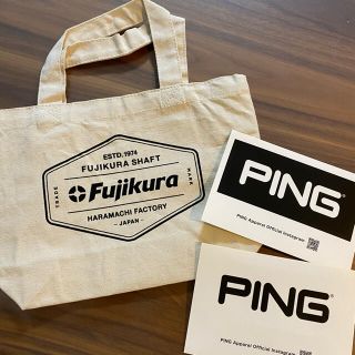 フジクラ(Fujikura)のFujikura トートバッグ　PING ステッカー(バッグ)