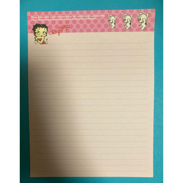 Betty Boop レターセット ハンドメイドの文具/ステーショナリー(その他)の商品写真