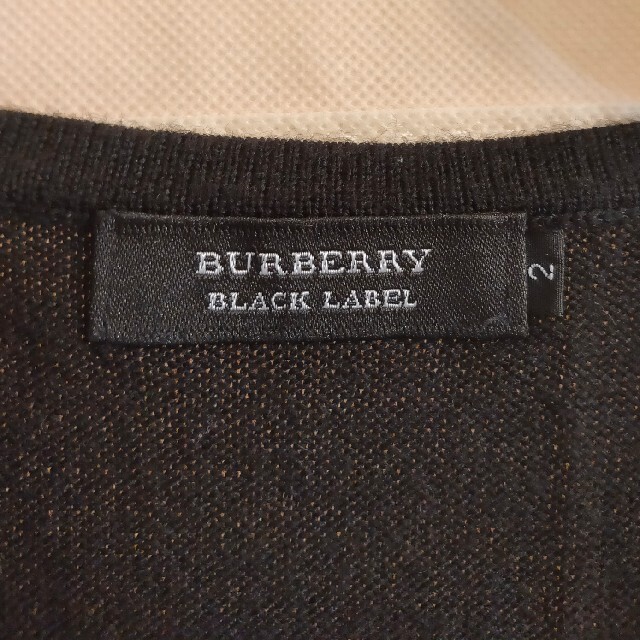 BURBERRY BLACK LABEL(バーバリーブラックレーベル)のひろ様専用　美品 BURBERRY  BLACK LABEL ニットベスト  メンズのトップス(ベスト)の商品写真
