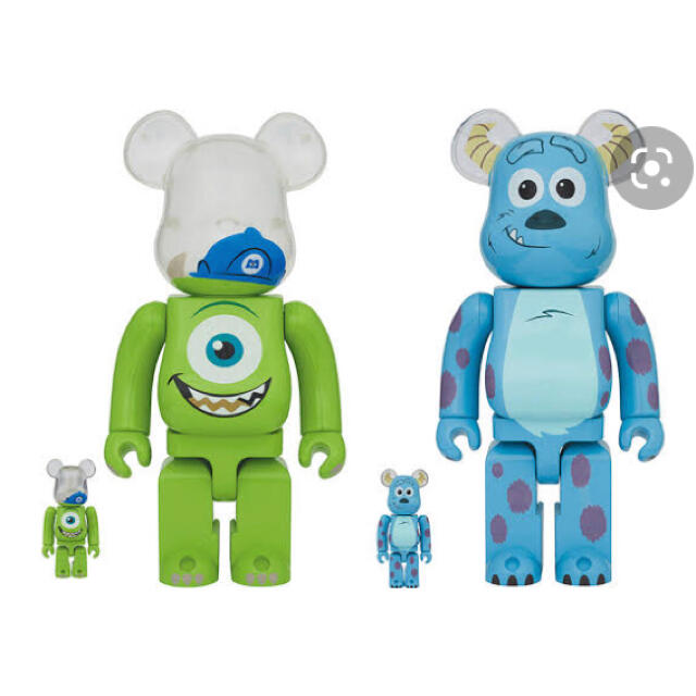 MEDICOM TOY(メディコムトイ)のBE@RBRICK MIKE & SULLEY set 100％ & 400％ エンタメ/ホビーのフィギュア(その他)の商品写真