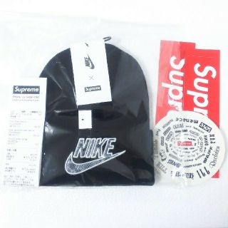 シュプリーム(Supreme)のSupreme NIKE Snake Beanie 黒(ニット帽/ビーニー)