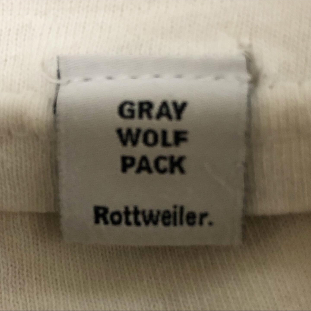 完売品❗️日本製 ROTTWEILER GRAY WOLF PACK ロンT 白 4