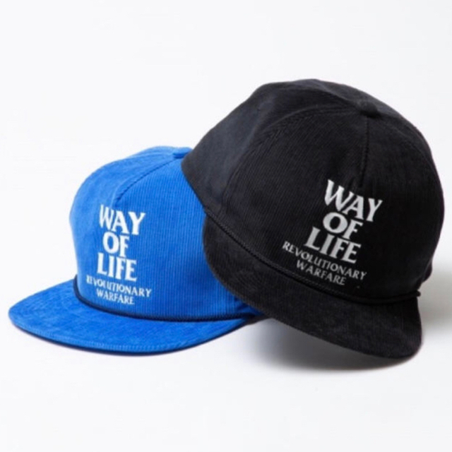 RATS(ラッツ)のキムタク着 RATS/CORDUROY CAP "WAY OF LIFE" 黒 メンズの帽子(キャップ)の商品写真