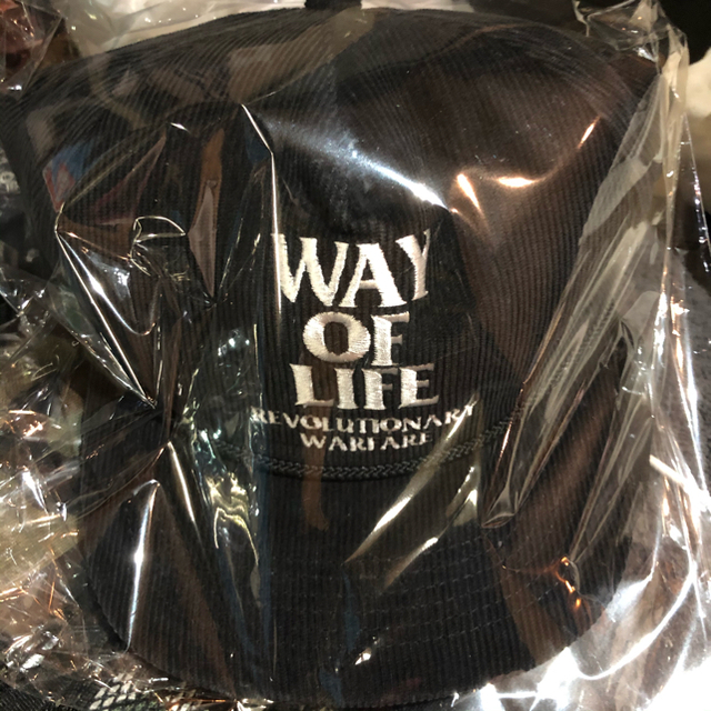 RATS(ラッツ)のキムタク着 RATS/CORDUROY CAP "WAY OF LIFE" 黒 メンズの帽子(キャップ)の商品写真