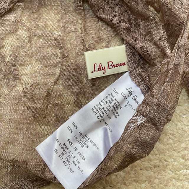 Lily Brown(リリーブラウン)のLilly Brown レーストップス レディースのトップス(カットソー(長袖/七分))の商品写真