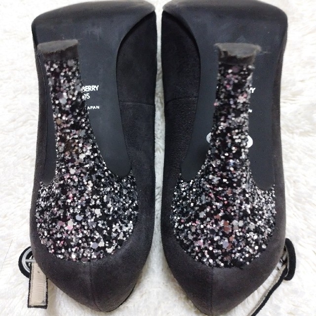 STRAWBERRY-FIELDS(ストロベリーフィールズ)の ストロベリー フィールズ  パンプス  23.5cm  紺 レディースの靴/シューズ(ハイヒール/パンプス)の商品写真
