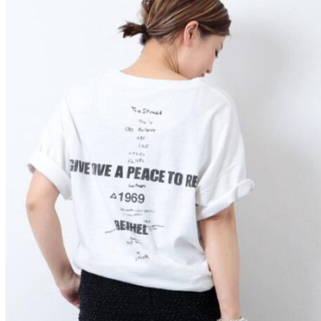 Deuxieme Classe LOVE A PEACE バックプリントTシャツ
